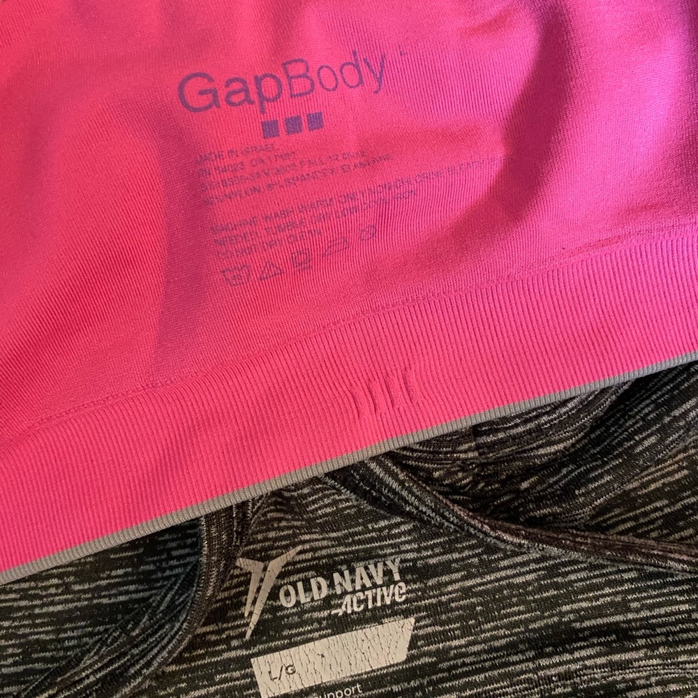 Gap and old navy sports bras SIZE LARGE